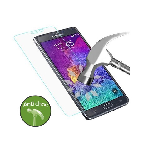 Vitre verre trempé Samsung Note 4