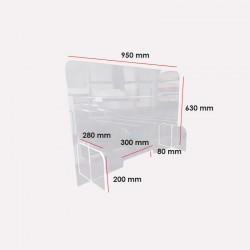 Hygiaphone de protection Covid-19 - 630 x 950 mm