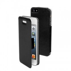 Etui folio noir pour Apple iPhone 5/5S/SE